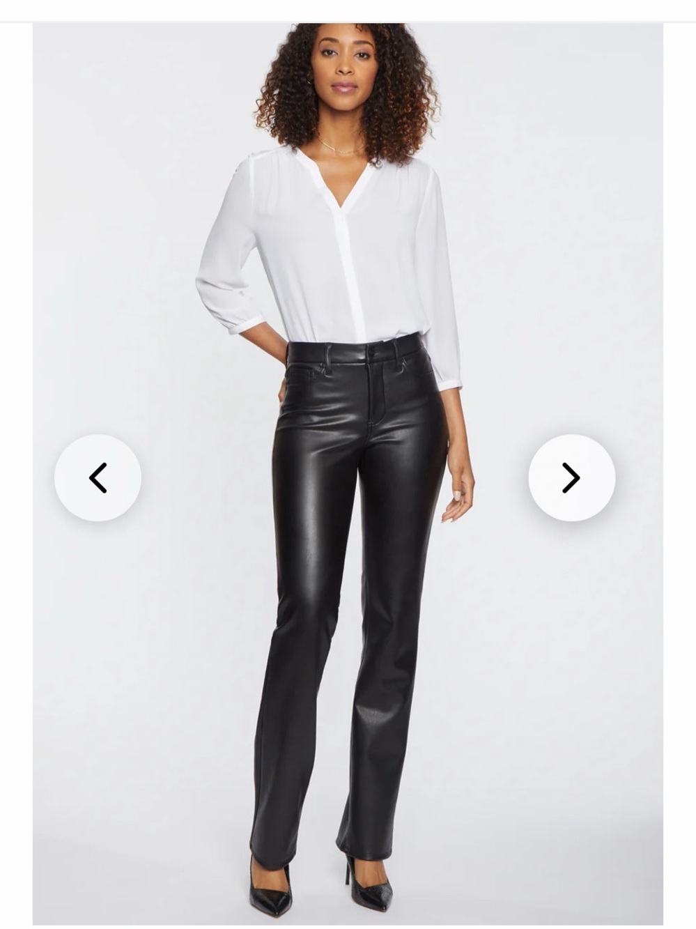 NYDJ Vegan Leather Jeans